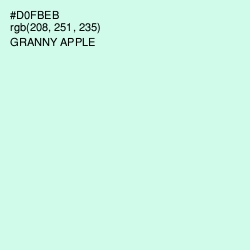 #D0FBEB - Granny Apple Color Image